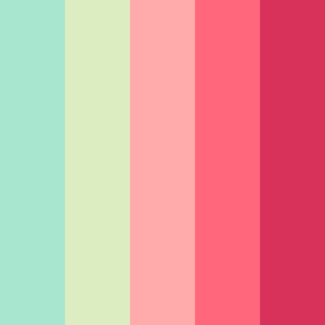 Download emerald blossom color palette PNG image (square)