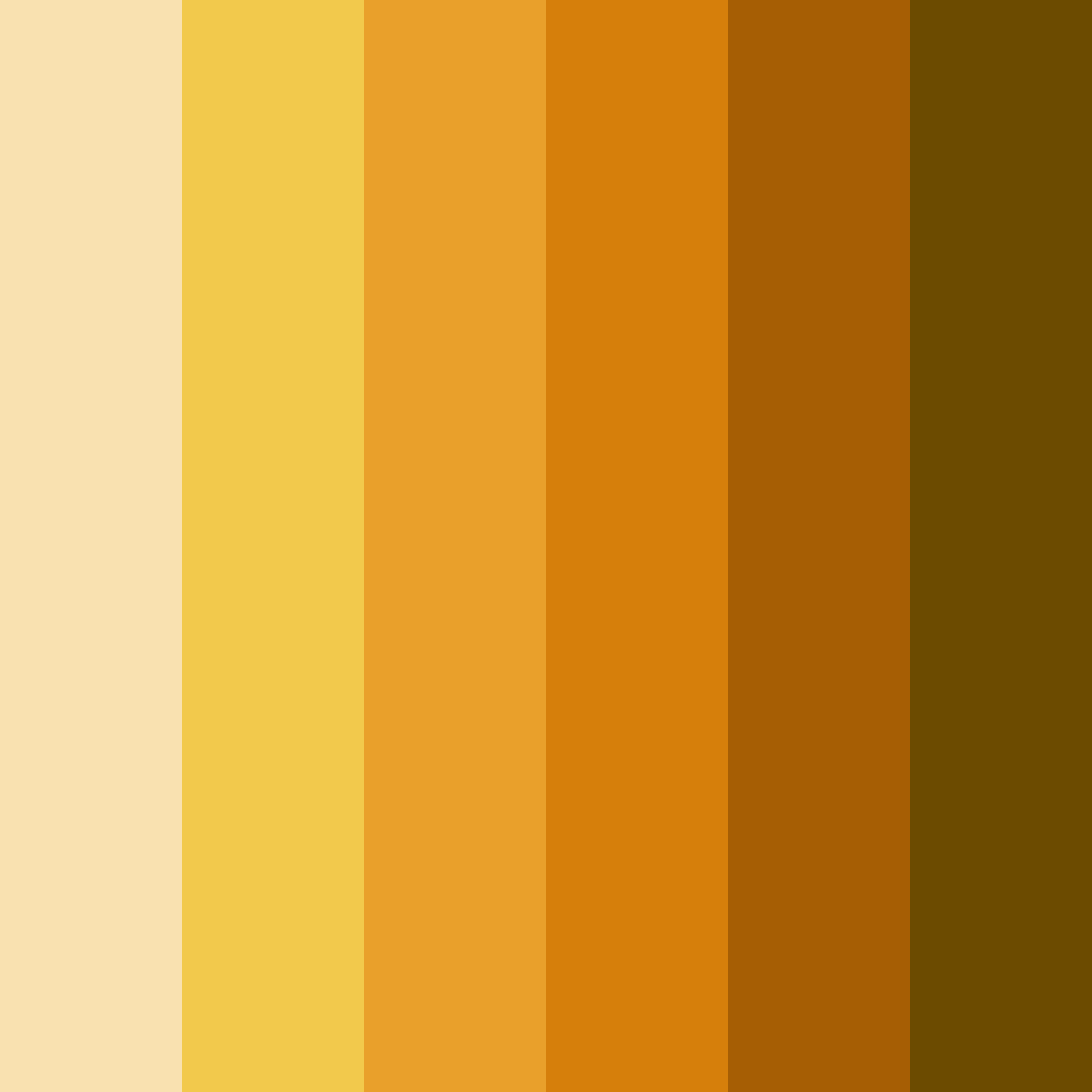 Download golden harvest color palette PNG image (square)