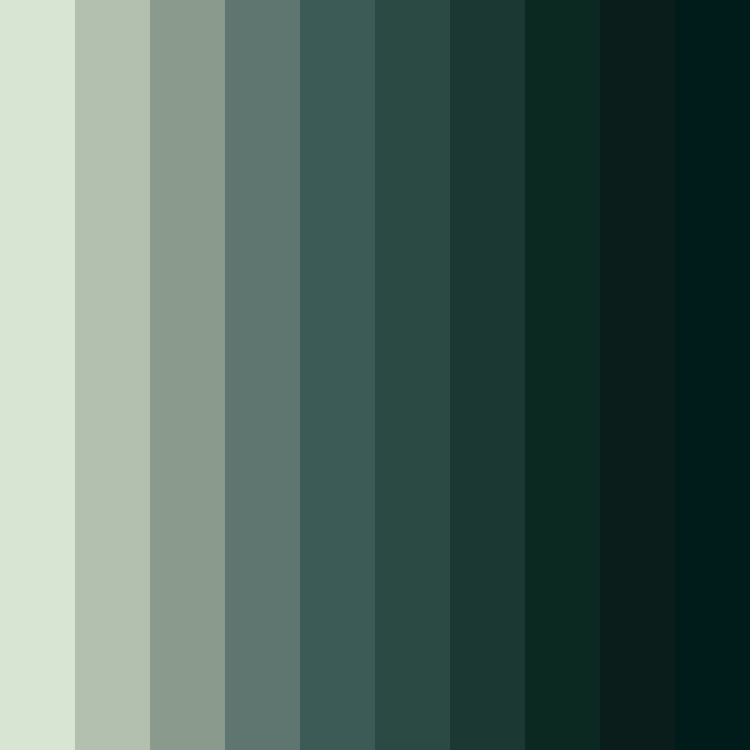 Download shades of green and gray color palette PNG image (square)