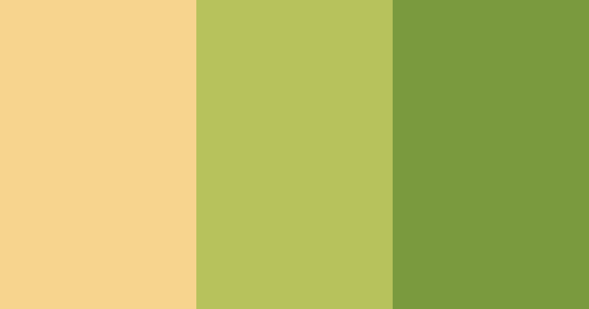 Download honey gold and green color palette PNG image (landscape)