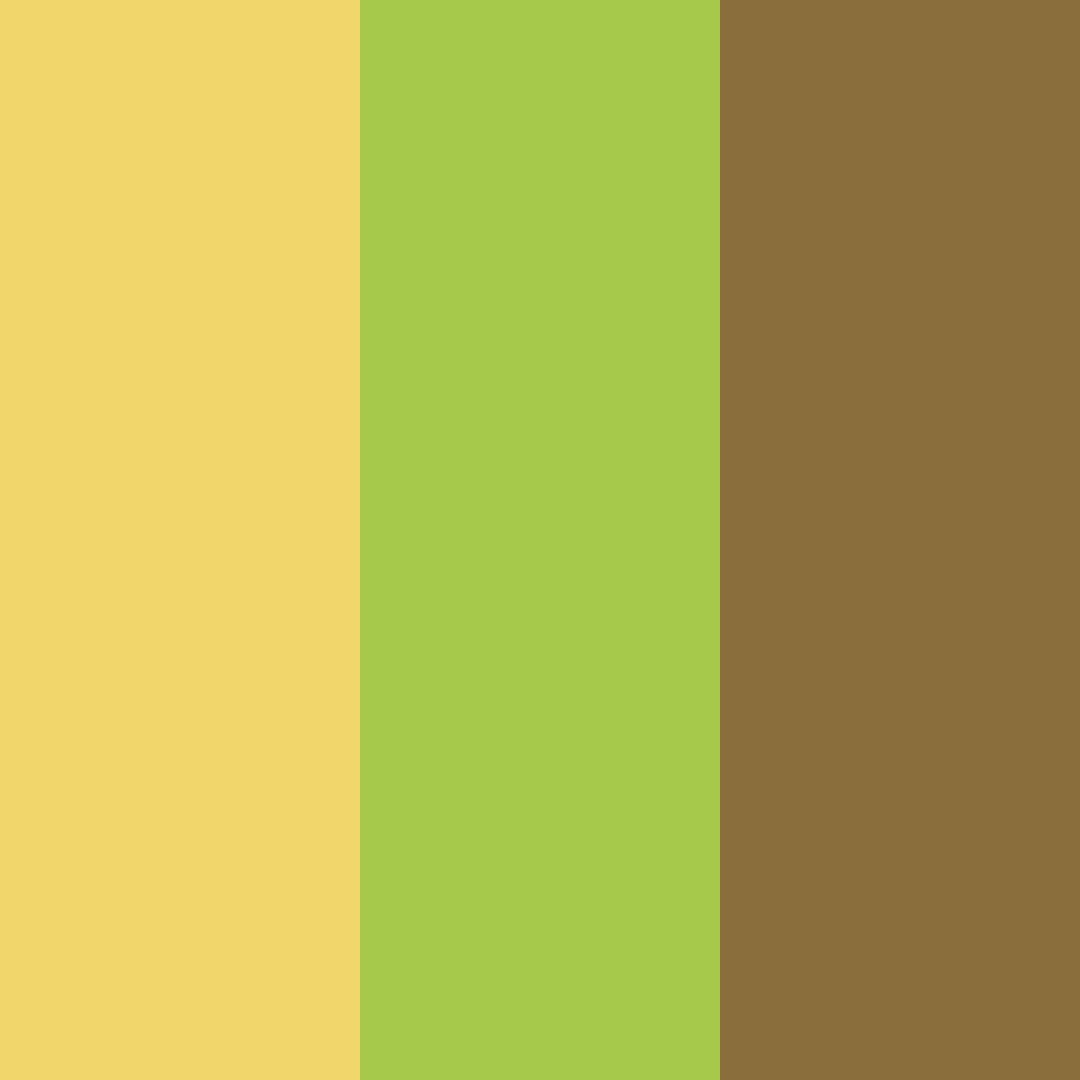 Download golden greenery color palette PNG image (square)