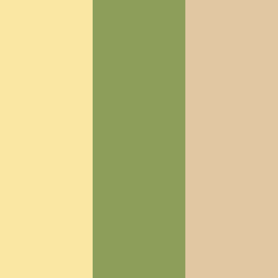 Download golden honey grove color palette PNG image (square)