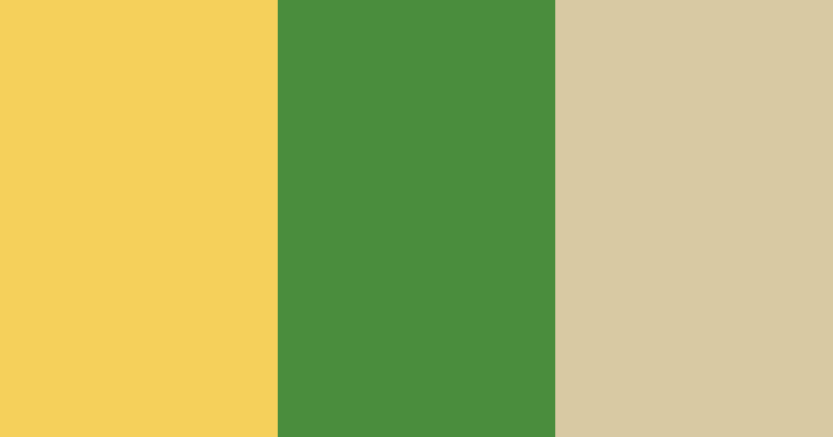 Download golden greenery color palette PNG image (landscape)