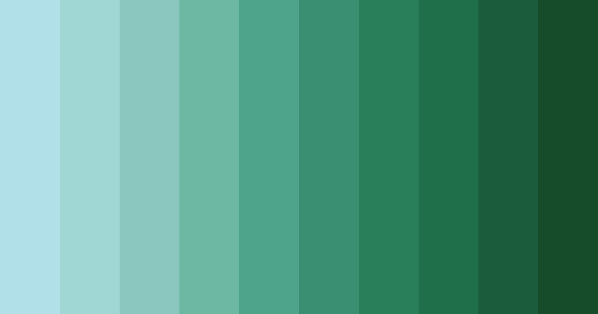 Download aqua forest serenity color palette PNG image (landscape)