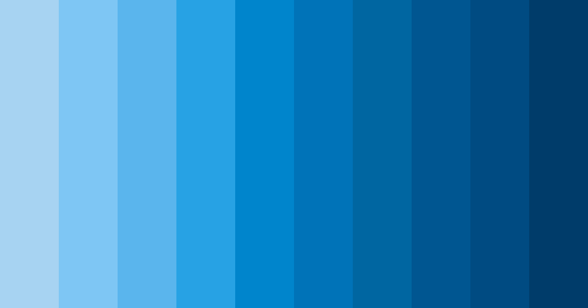 Download neon blue dream color palette PNG image (landscape)