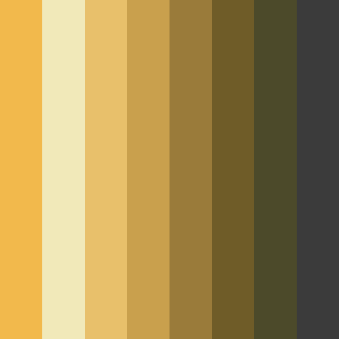 Download golden earthtones color palette PNG image (square)