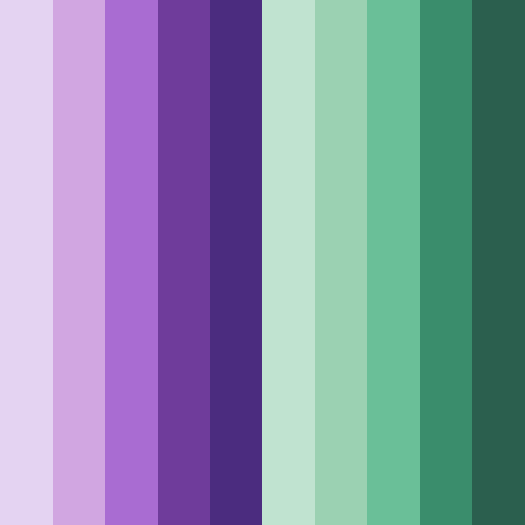 Download enchanted grove color palette PNG image (square)