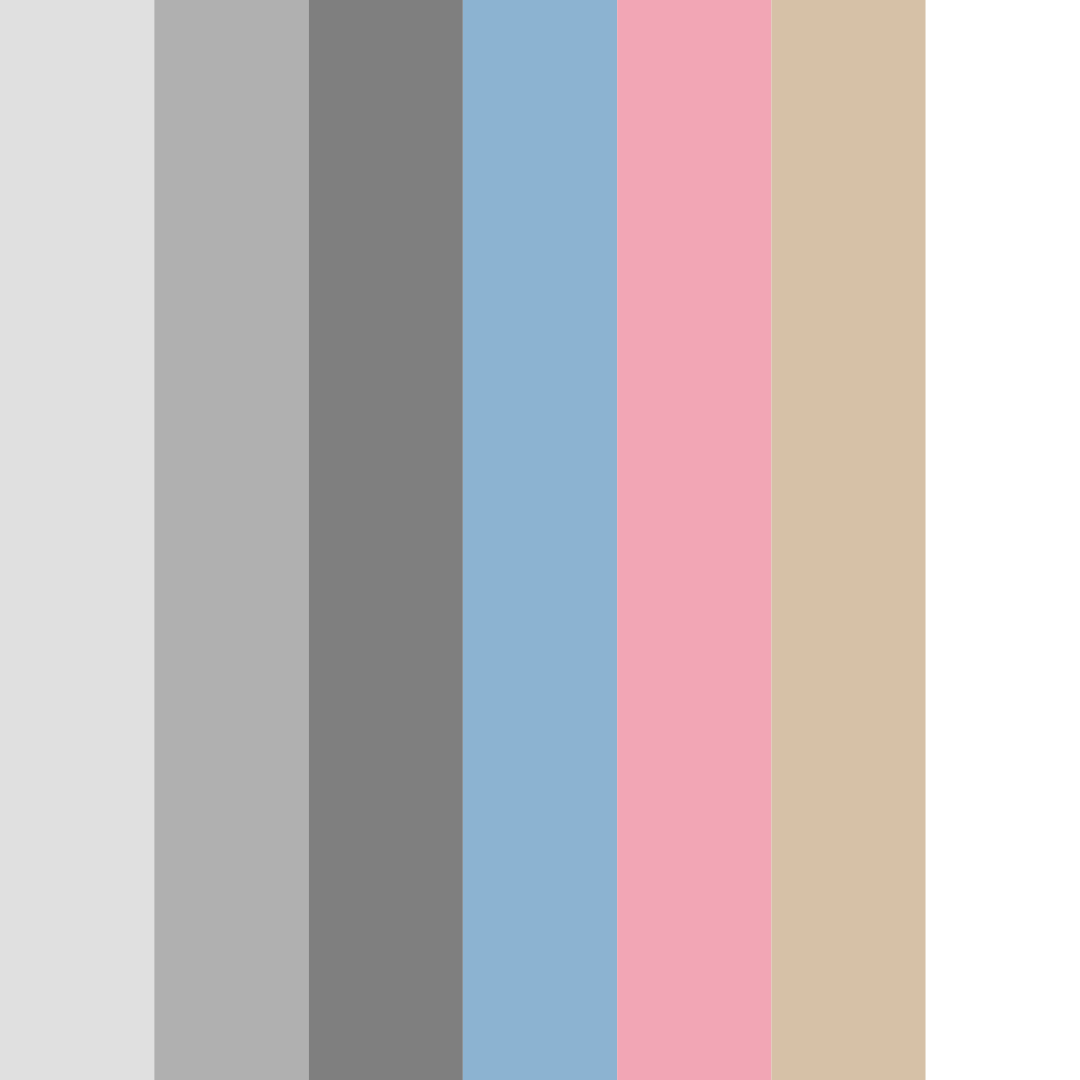 Download shades of grey color palette PNG image (square)
