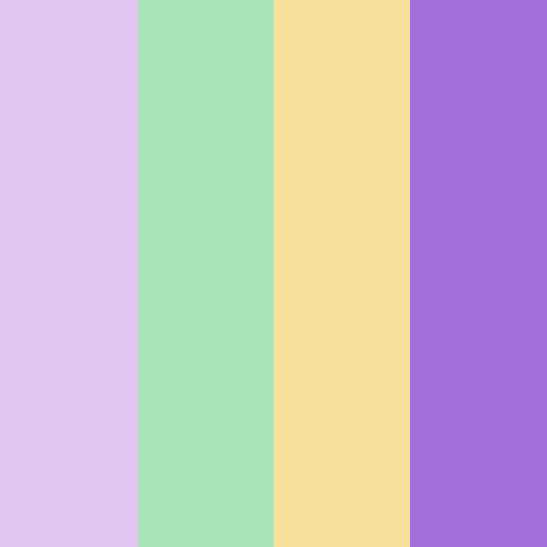 Download lavender meadow dream color palette PNG image (square)