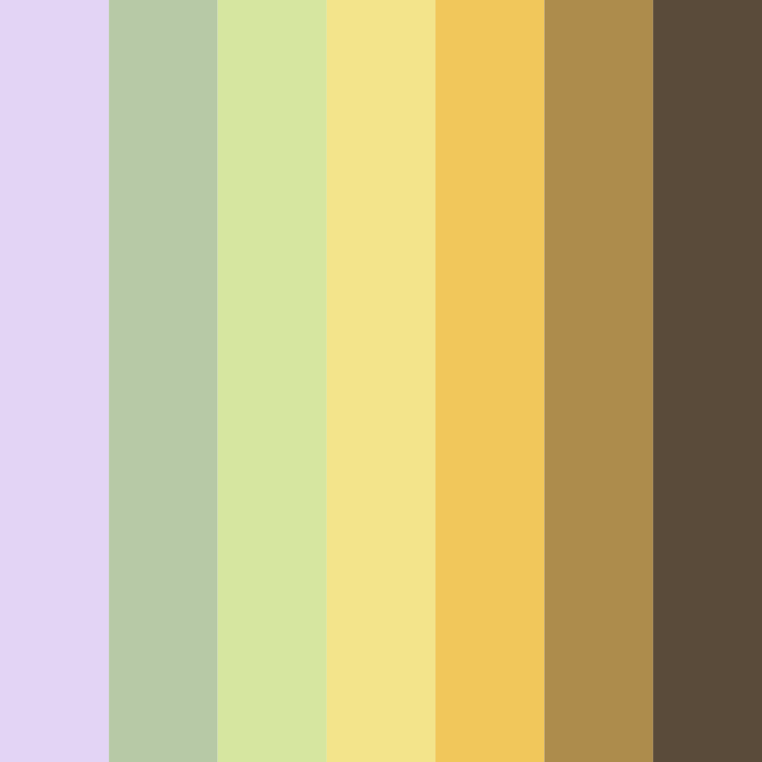 Download natural green and purple color palette PNG image (square)