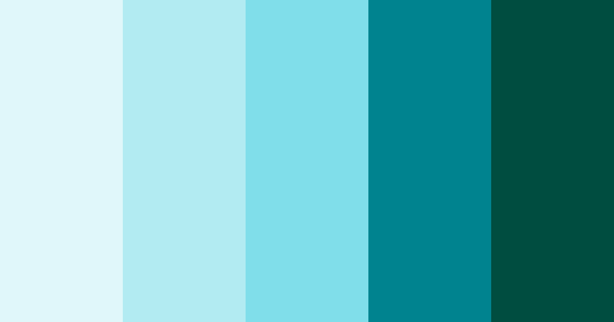 Download cyan beach color palette PNG image (landscape)