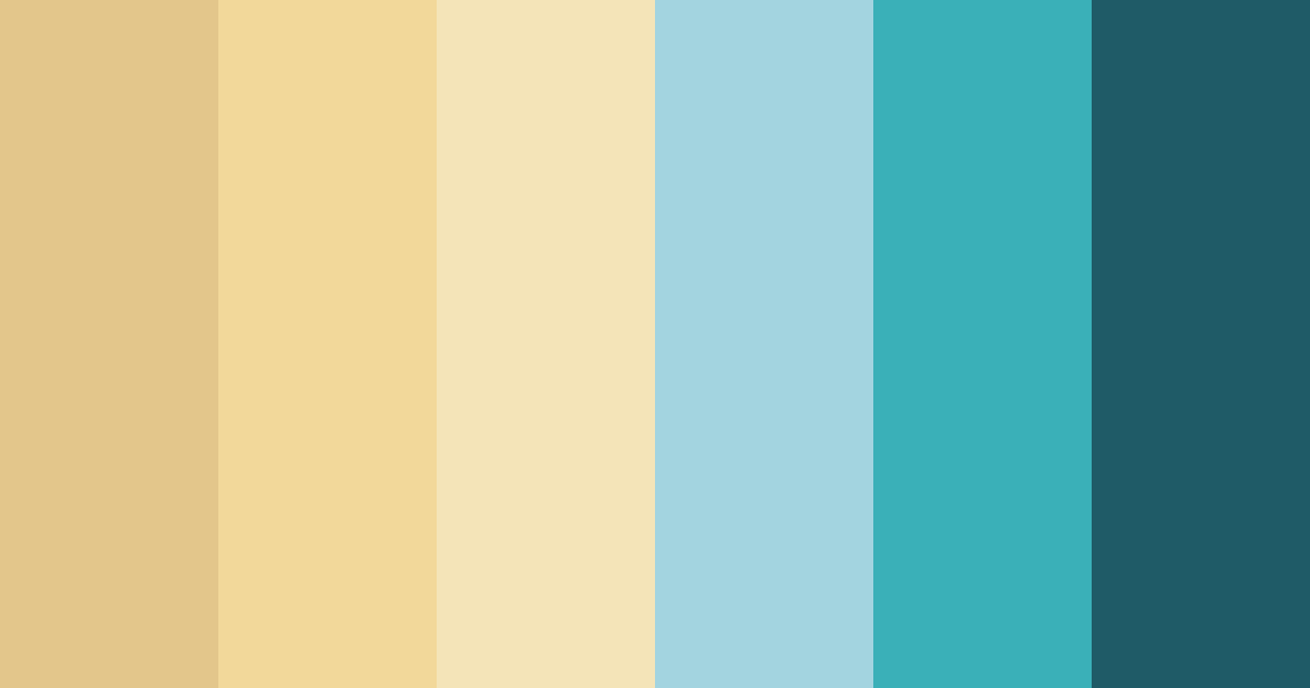 Download turquoise ocean color palette PNG image (landscape)