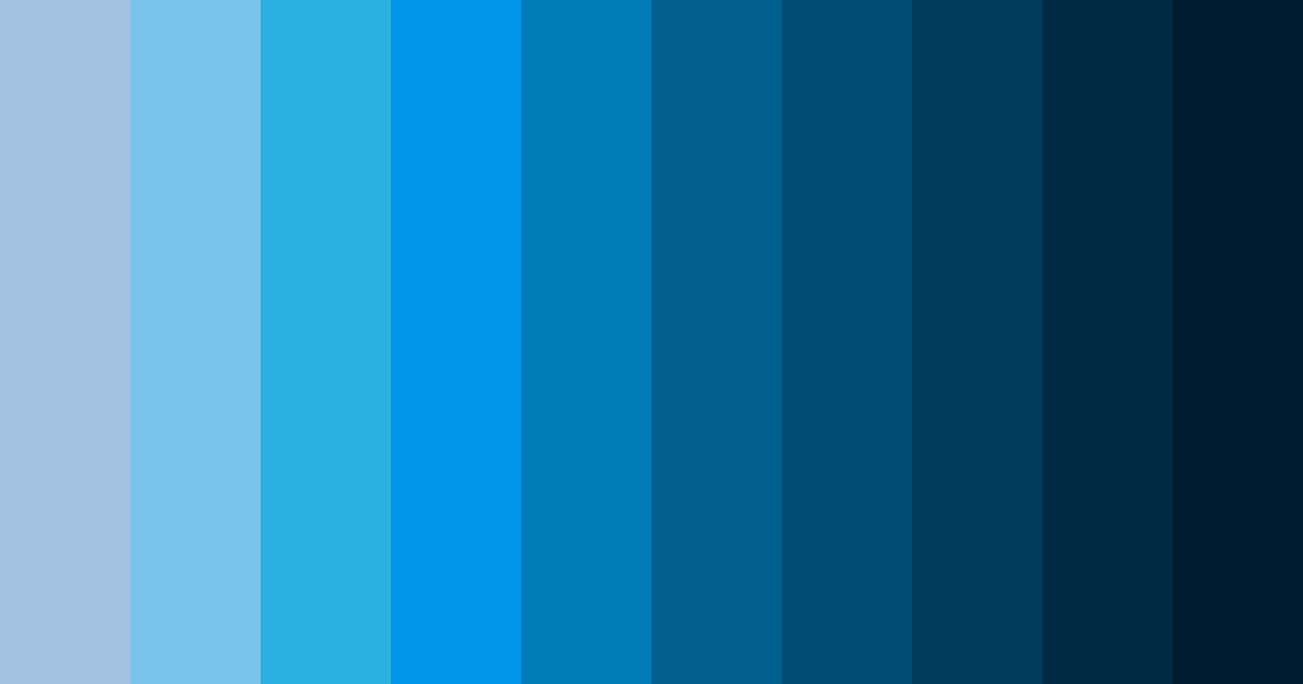 Download electric blue waves color palette PNG image (landscape)