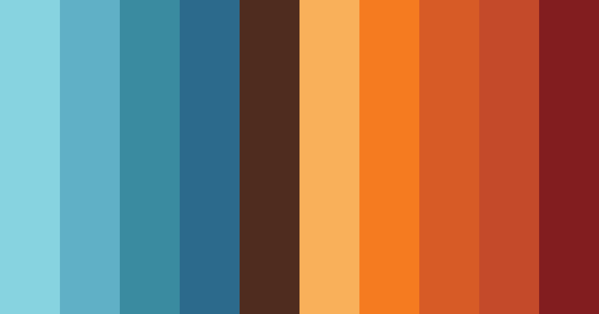 Download tropical twilight color palette PNG image (landscape)