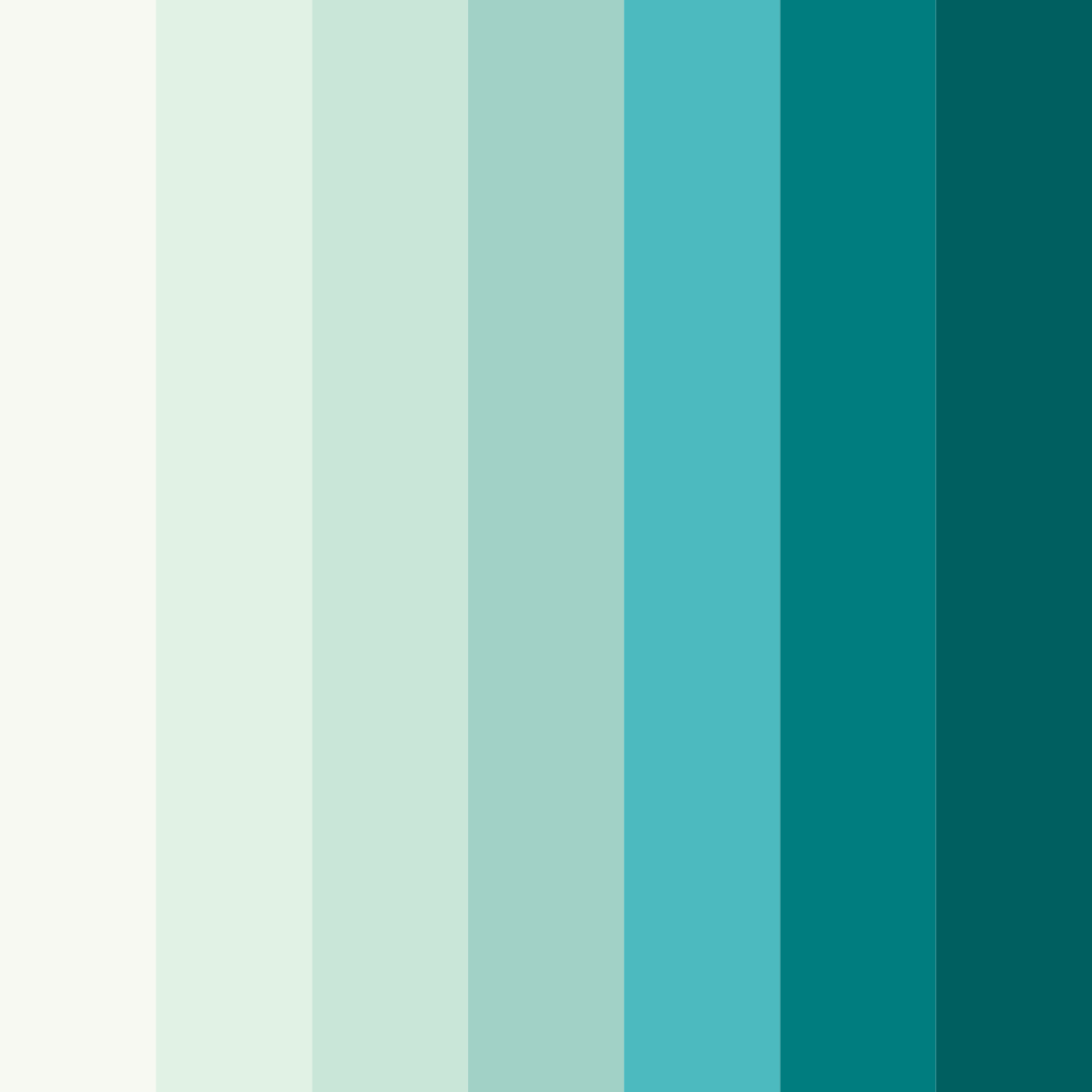 Download oceanic serenity color palette PNG image (square)