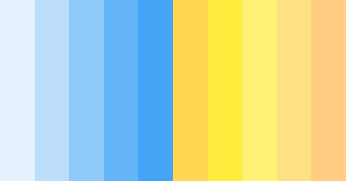 Download soft blue sunrise color palette PNG image (landscape)