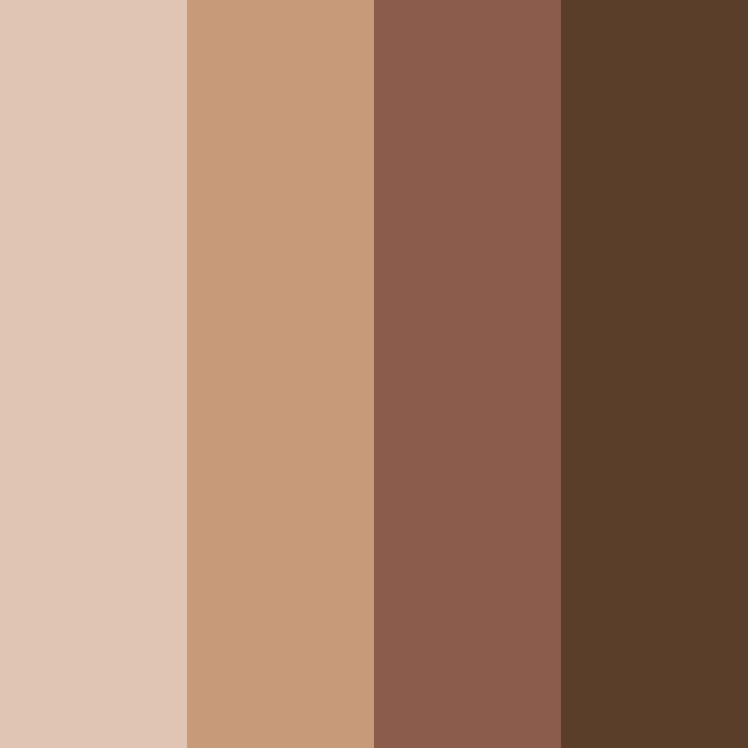 Download brown coffee color palette PNG image (square)