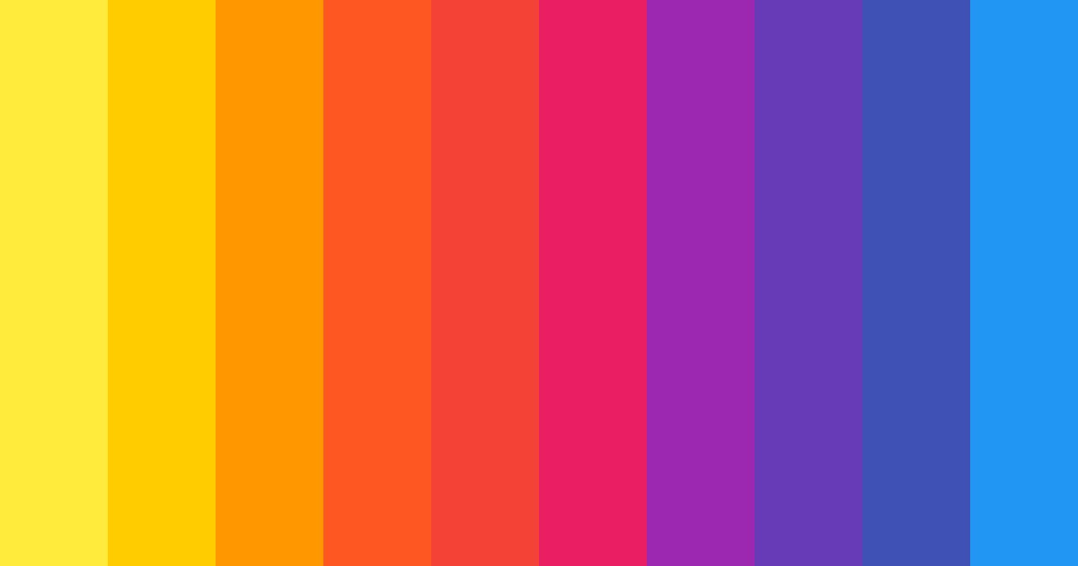 Download vibrant sunset color palette PNG image (landscape)