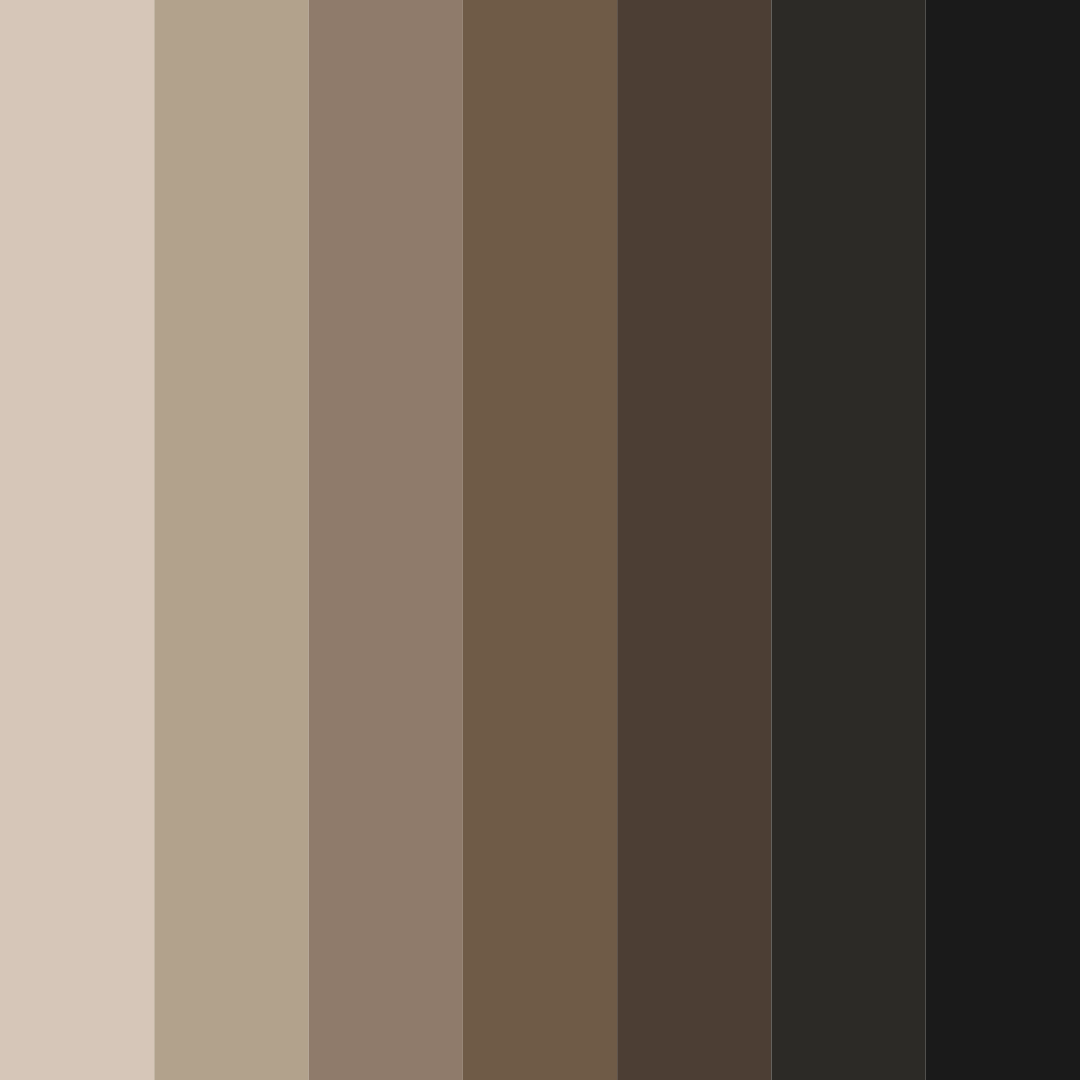Download midnight mocha color palette PNG image (square)
