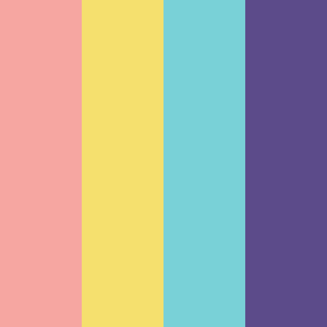 Download colorful shades color palette PNG image (square)