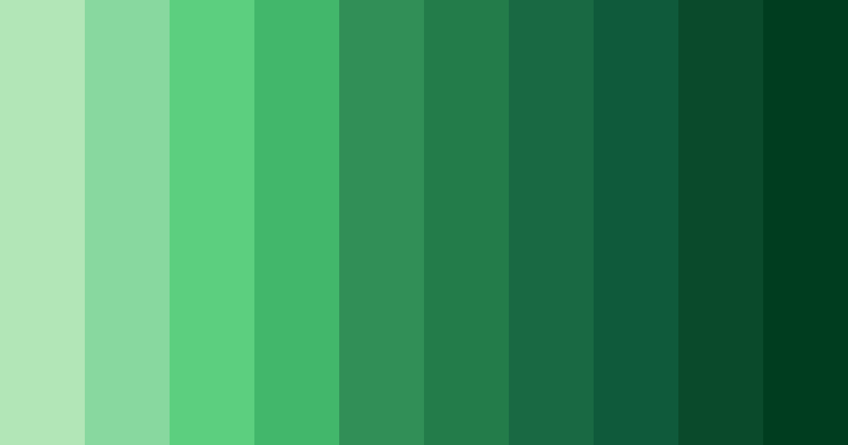 Download emerald shadows color palette PNG image (landscape)