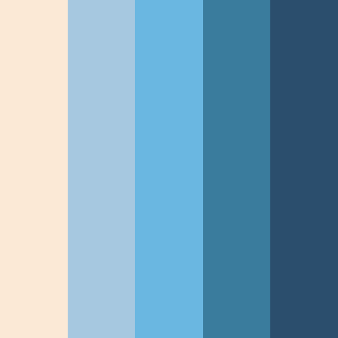 Download blue skin color palette PNG image (square)