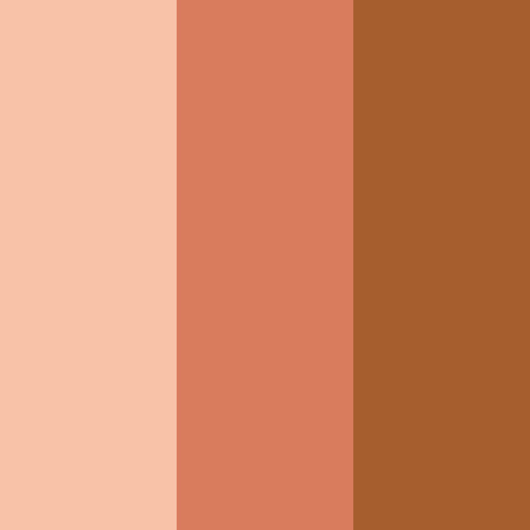 Download autumn orange color palette PNG image (square)