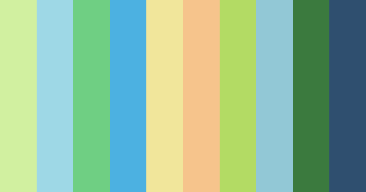 Download tropical breeze color palette PNG image (landscape)