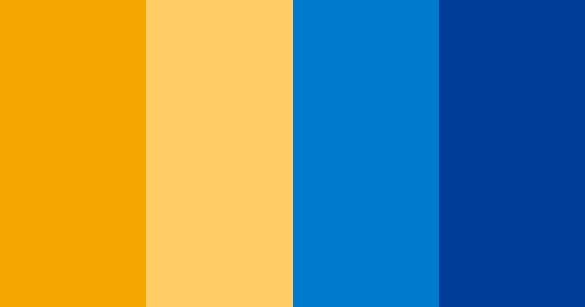 Download orange and blue harmony color palette PNG image (landscape)