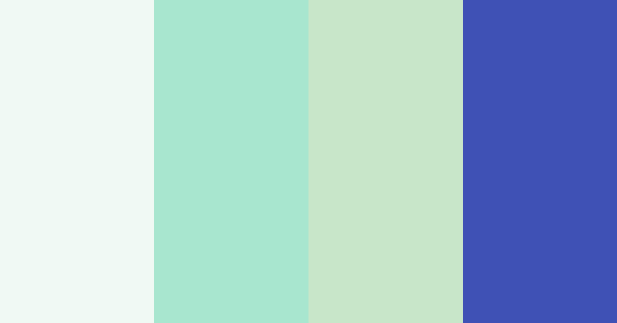 Download vibrant blue green color palette PNG image (landscape)