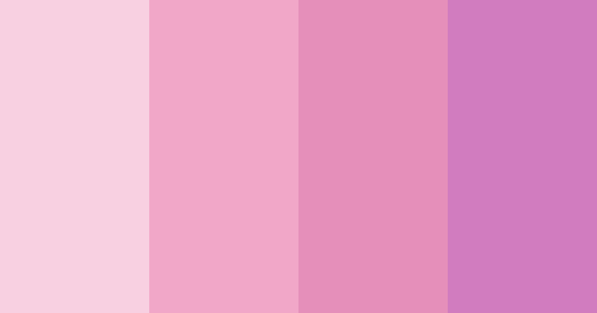 Download pink cotton candy color palette PNG image (landscape)