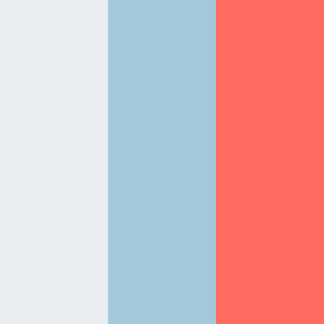 Download serene coral oasis color palette PNG image (square)