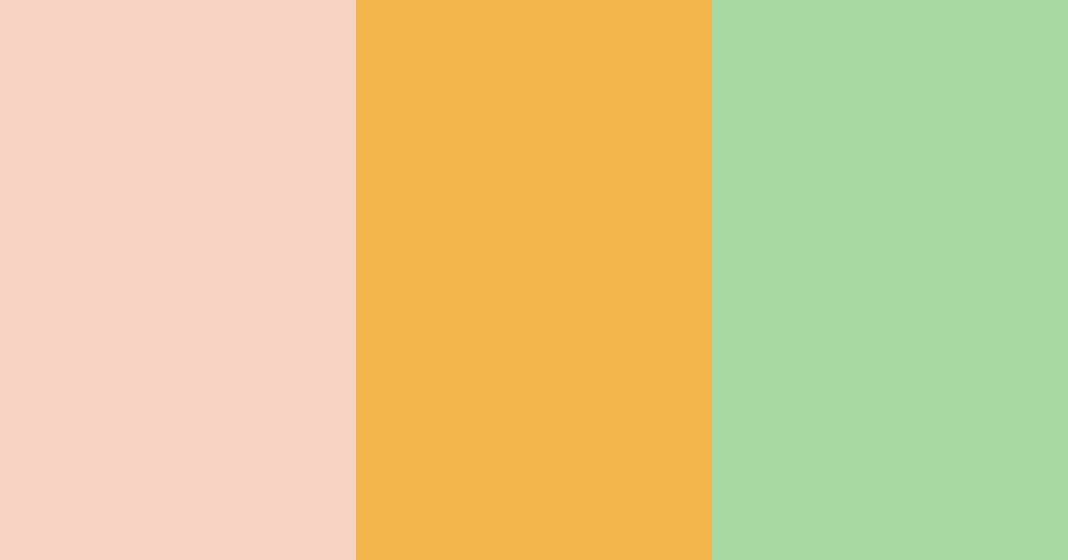 Download peachy green color palette PNG image (landscape)