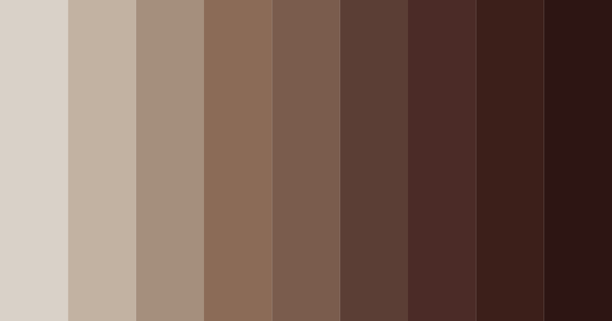 Download brownish-gray shades color palette PNG image (landscape)