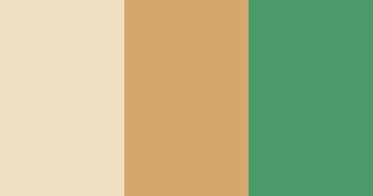Download creamy green color palette PNG image (landscape)