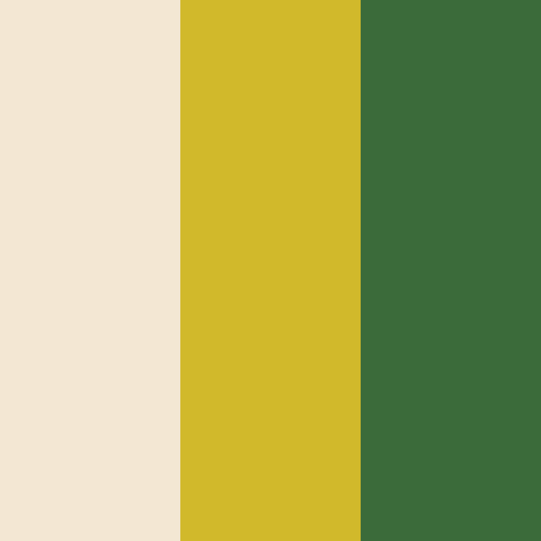 Download deep green honey cream color palette PNG image (square)