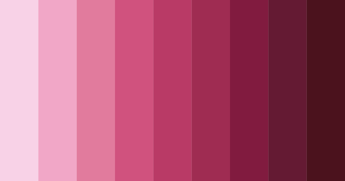 Download pink wildflower color palette PNG image (landscape)