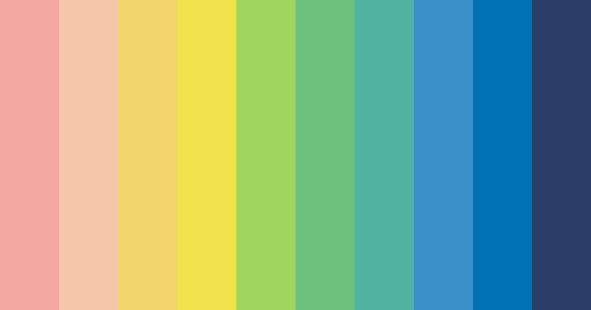 Download vibrant blue color palette PNG image (landscape)