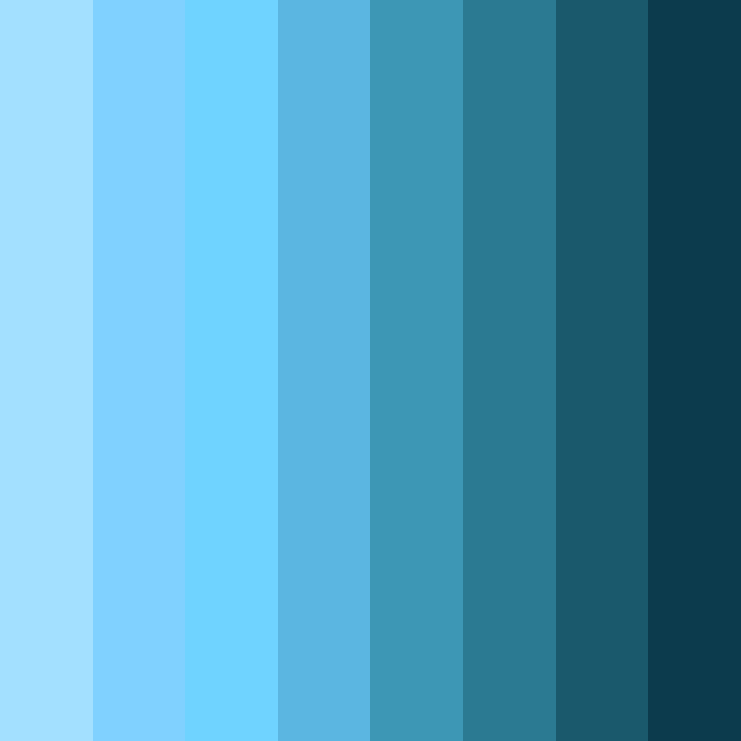 Download sky blue color palette PNG image (square)