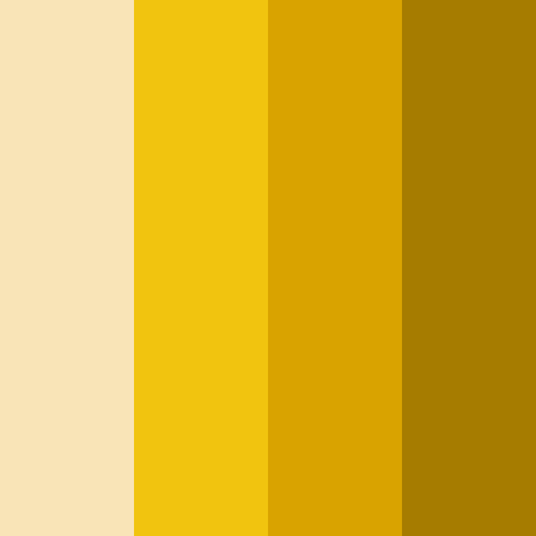 Download golden glow color palette PNG image (square)