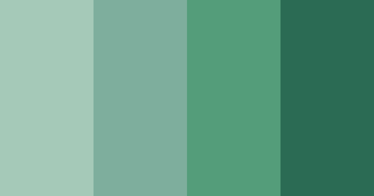 Download deep green color palette PNG image (landscape)