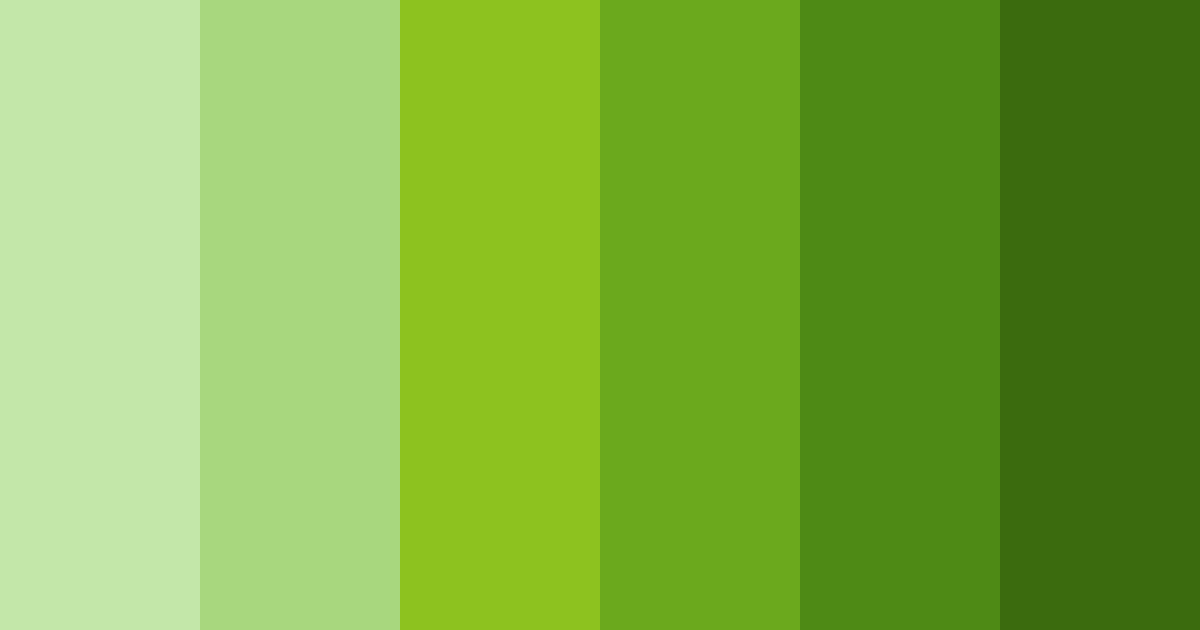 Download lush greenery color palette PNG image (landscape)