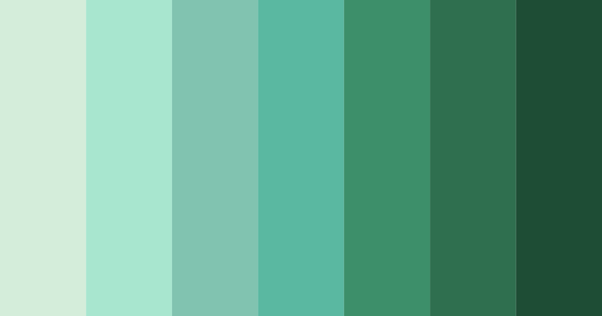 Download emerald oasis color palette PNG image (landscape)