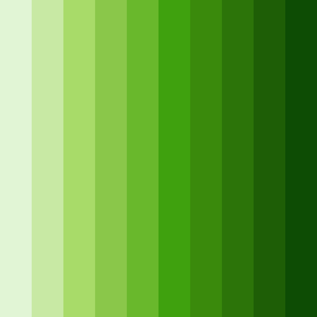 Download luminous verdant color palette PNG image (square)