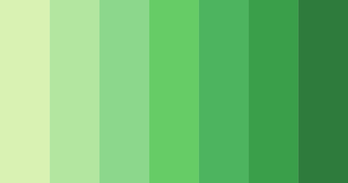 Download lush lime symphony color palette PNG image (landscape)