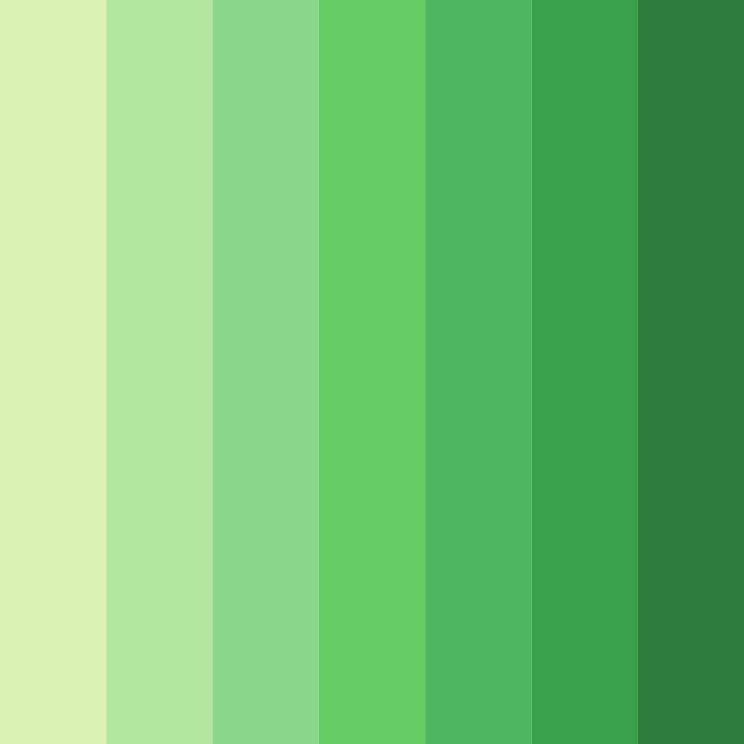 Download lush lime symphony color palette PNG image (square)