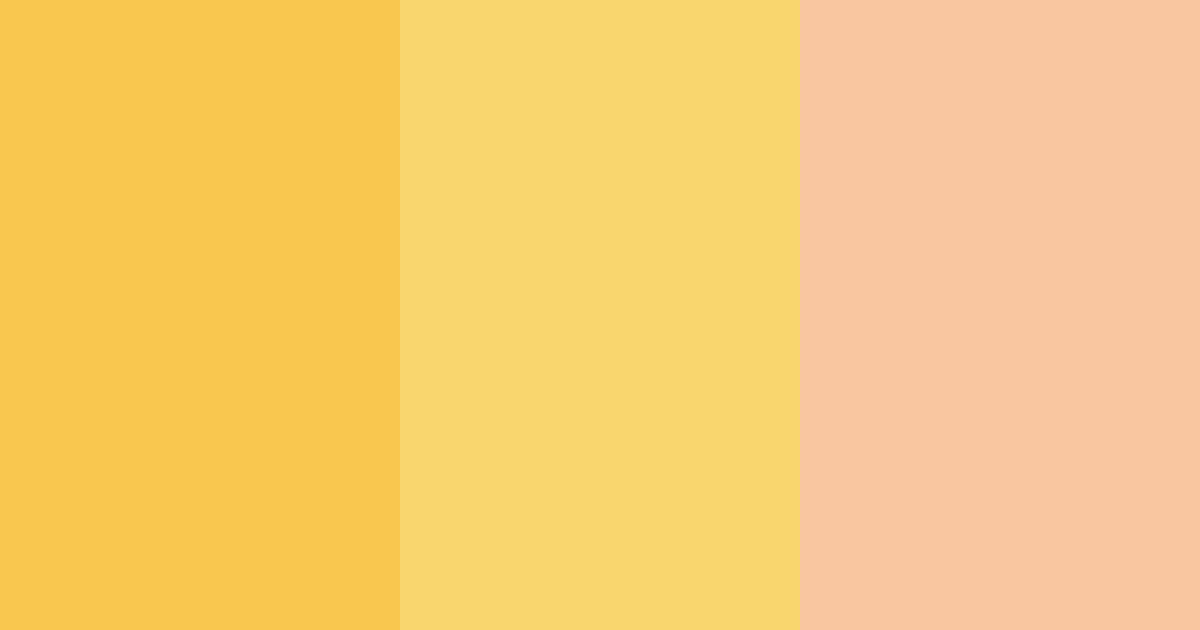 Download sunshine serenade color palette PNG image (landscape)