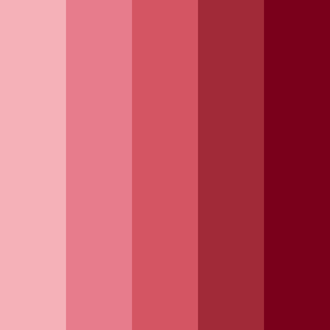Download crimson blossoms color palette PNG image (square)