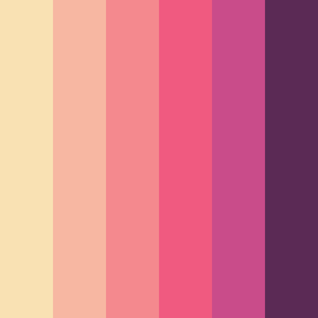 Download blush blossom color palette PNG image (square)