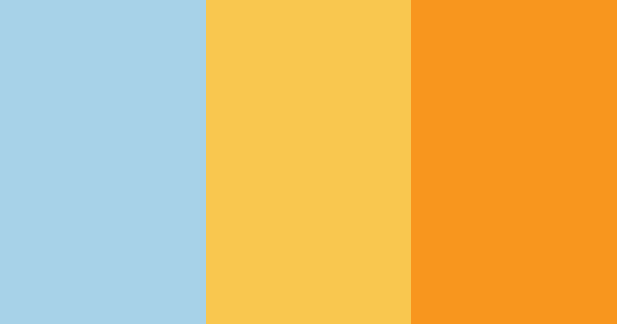 Download blue and orange harmony color palette PNG image (landscape)